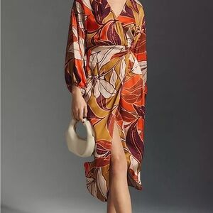 Anthropologie Floral Printed Midi Dress
xs